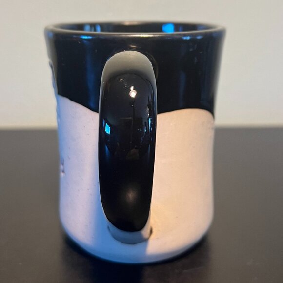 Door County CHERRIES Embossed Souvenir Pottery Mug ~ Unglazed & Black Glazed - Picture 4 of 9